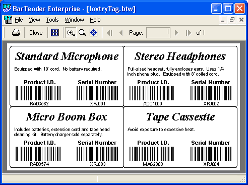 bartender label software license